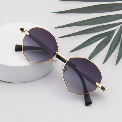 MELANIE UNISEX OVAL METAL SUNGLASSES BY TED SMITH (IN 4 COLORS)