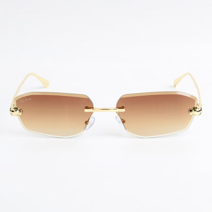 VALENCIA | DIAMOND CUT RIMLESS SUNGLASSES IN METAL (IN 4 COLOURS)