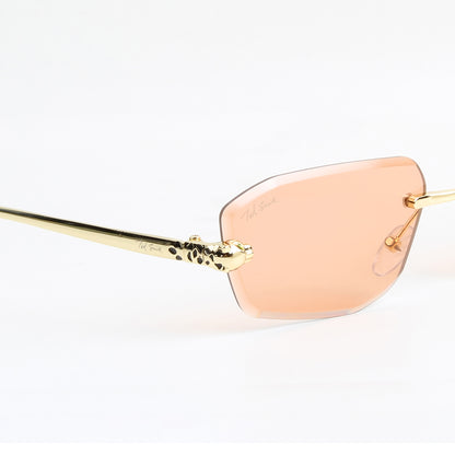 VALENCIA | DIAMOND CUT RIMLESS SUNGLASSES IN METAL (IN 4 COLOURS)