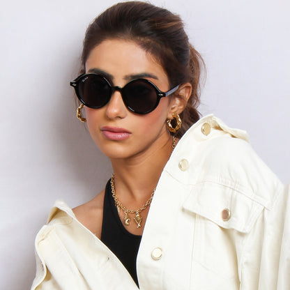 CIPHER | ROUND FULL RIM SUNGLASSES (IN 3 COLOURS)