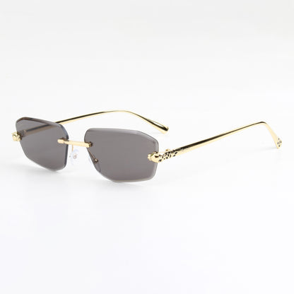 VALENCIA | DIAMOND CUT RIMLESS SUNGLASSES IN METAL (IN 4 COLOURS)