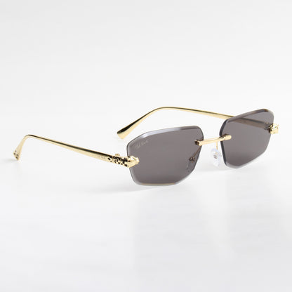 VALENCIA | DIAMOND CUT RIMLESS SUNGLASSES IN METAL (IN 4 COLOURS)