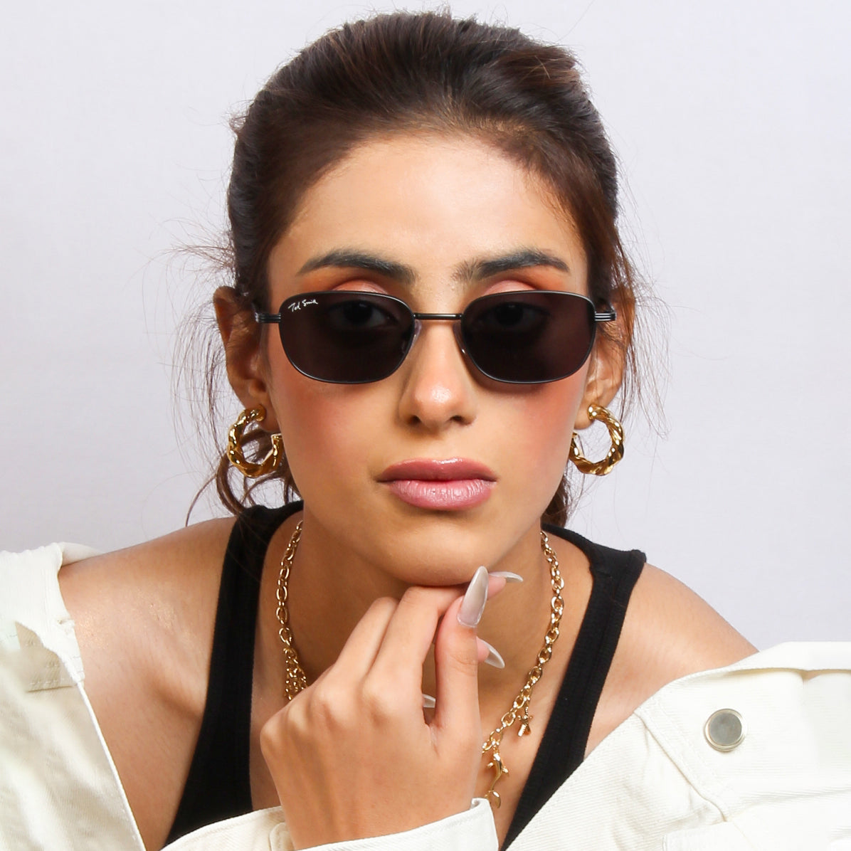 DAKOTA | RECTANGLE FULL RIM METAL SUNGLASSES (IN 4 COLOURS)