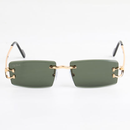 LUCENT | RIMLESS RECTANGLE SUNGLASSES IN METAL (IN 2 COLOURS)