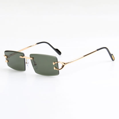 LUCENT | RIMLESS RECTANGLE SUNGLASSES IN METAL (IN 2 COLOURS)