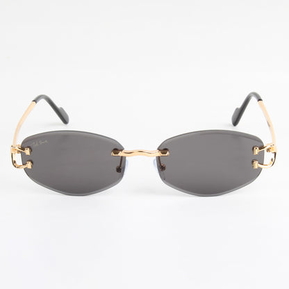 MONACO | RIMLESS OVAL SUNGLASSES IN METAL (IN 3 COLOURS)