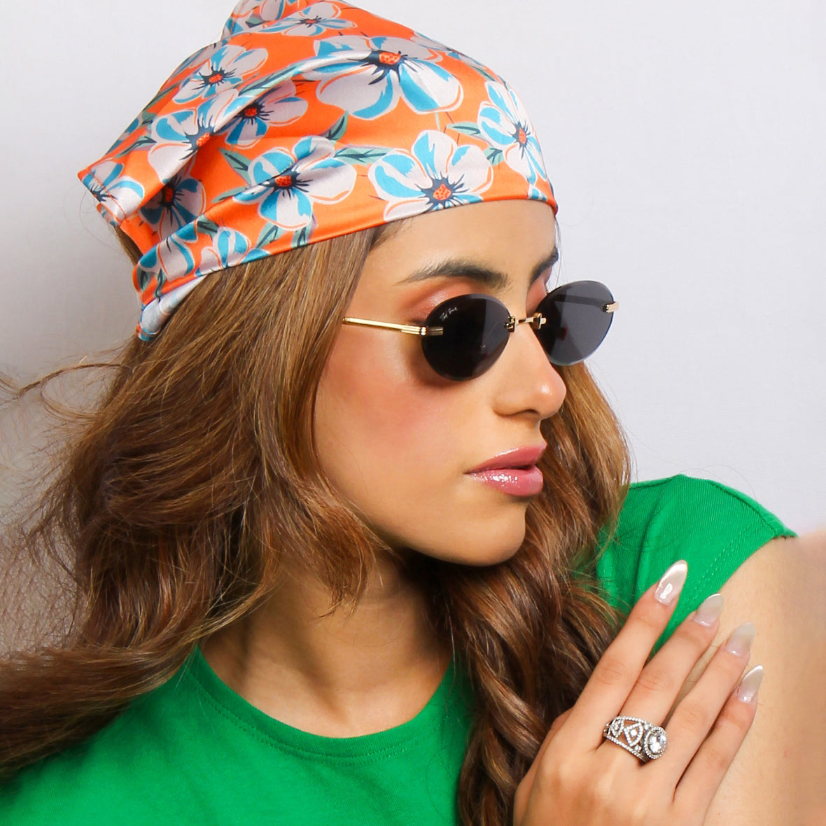 STARLIGHT | OVAL RIMLESS METAL SUNGLASSES (IN 3 COLOURS)