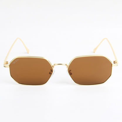 MIATA | FULLRIM HEXAGONAL SUNGLASSES IN METAL ( IN 5 COLOURS)