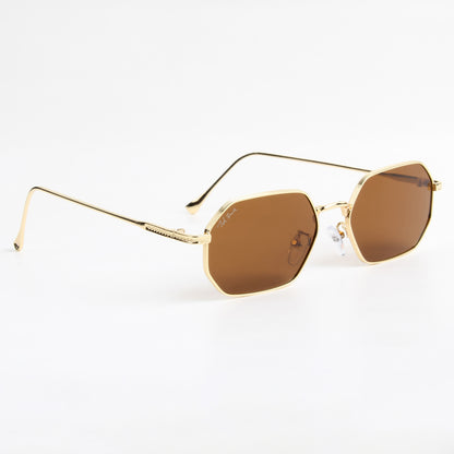 MIATA | FULLRIM HEXAGONAL SUNGLASSES IN METAL ( IN 5 COLOURS)