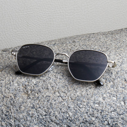 SANTOS | ROUNDED SQUARE SUNGLASSES IN METAL (IN 4 COLOURS)