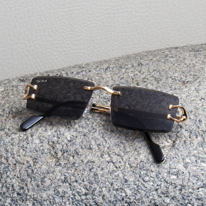 LUCENT | RIMLESS RECTANGLE SUNGLASSES IN METAL (IN 2 COLOURS)