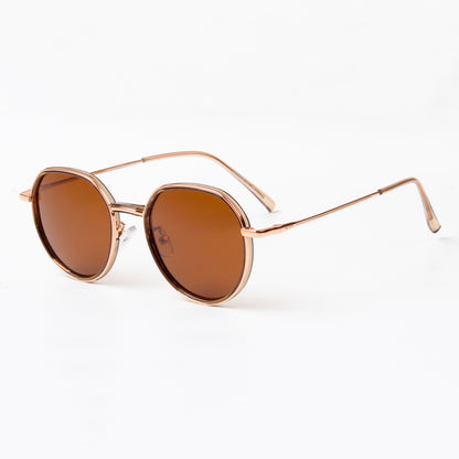 SUN-DUNE | ROUND FULL RIM SUNGLASSES IN METAL (IN 3 COLOURS)
