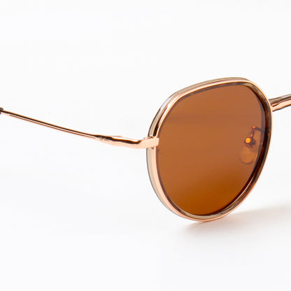 SUN-DUNE | ROUND FULL RIM SUNGLASSES IN METAL (IN 3 COLOURS)