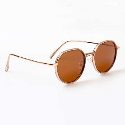 SUN-DUNE | ROUND FULL RIM SUNGLASSES IN METAL (IN 3 COLOURS)