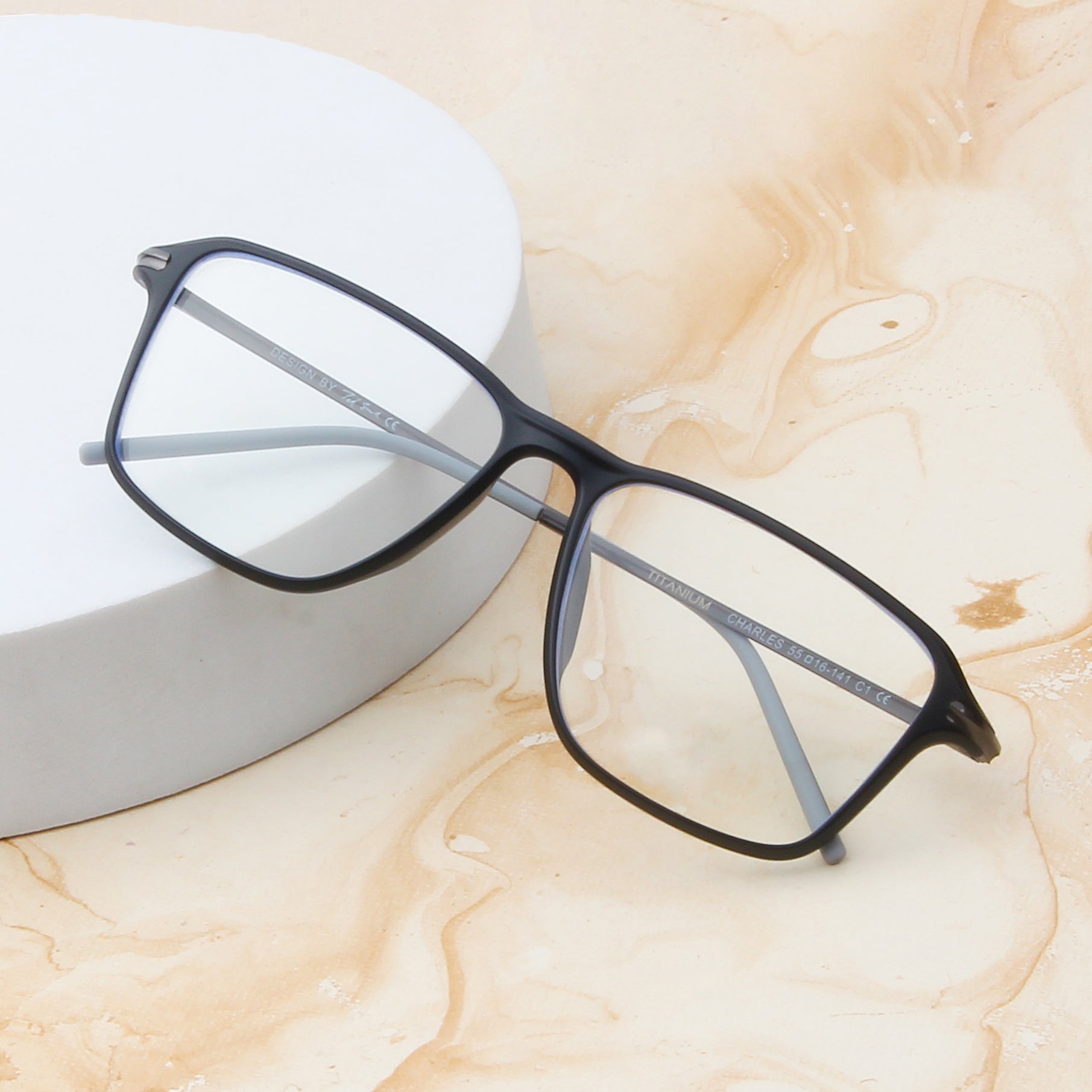 CHARLES-X | UNISEX TITANIUM RECTANGLE COMPUTER GLASSES (IN 3 COLORS ...