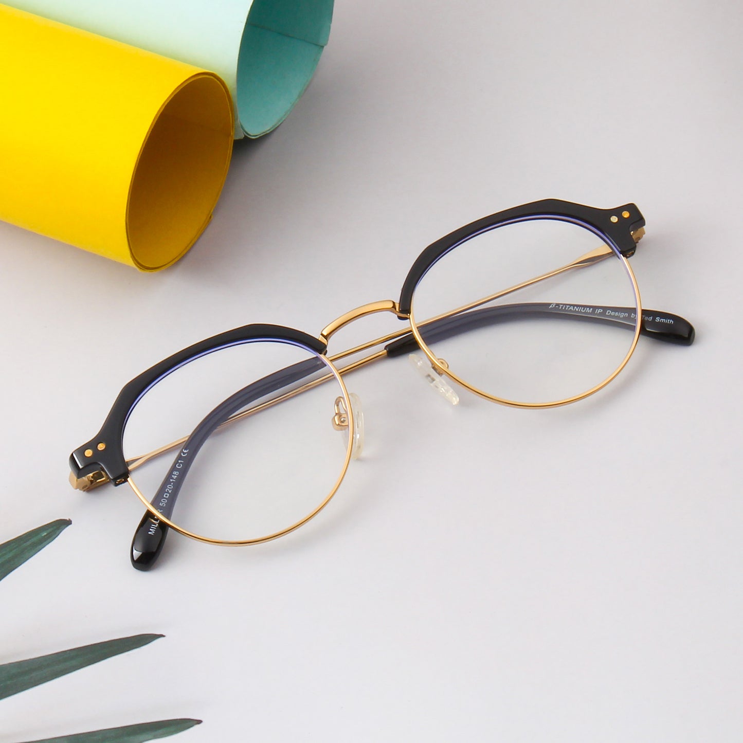 MILLER-X | UNISEX TITANIUM CLUBMASTER COMPUTER GLASSES (IN 3 COLORS)