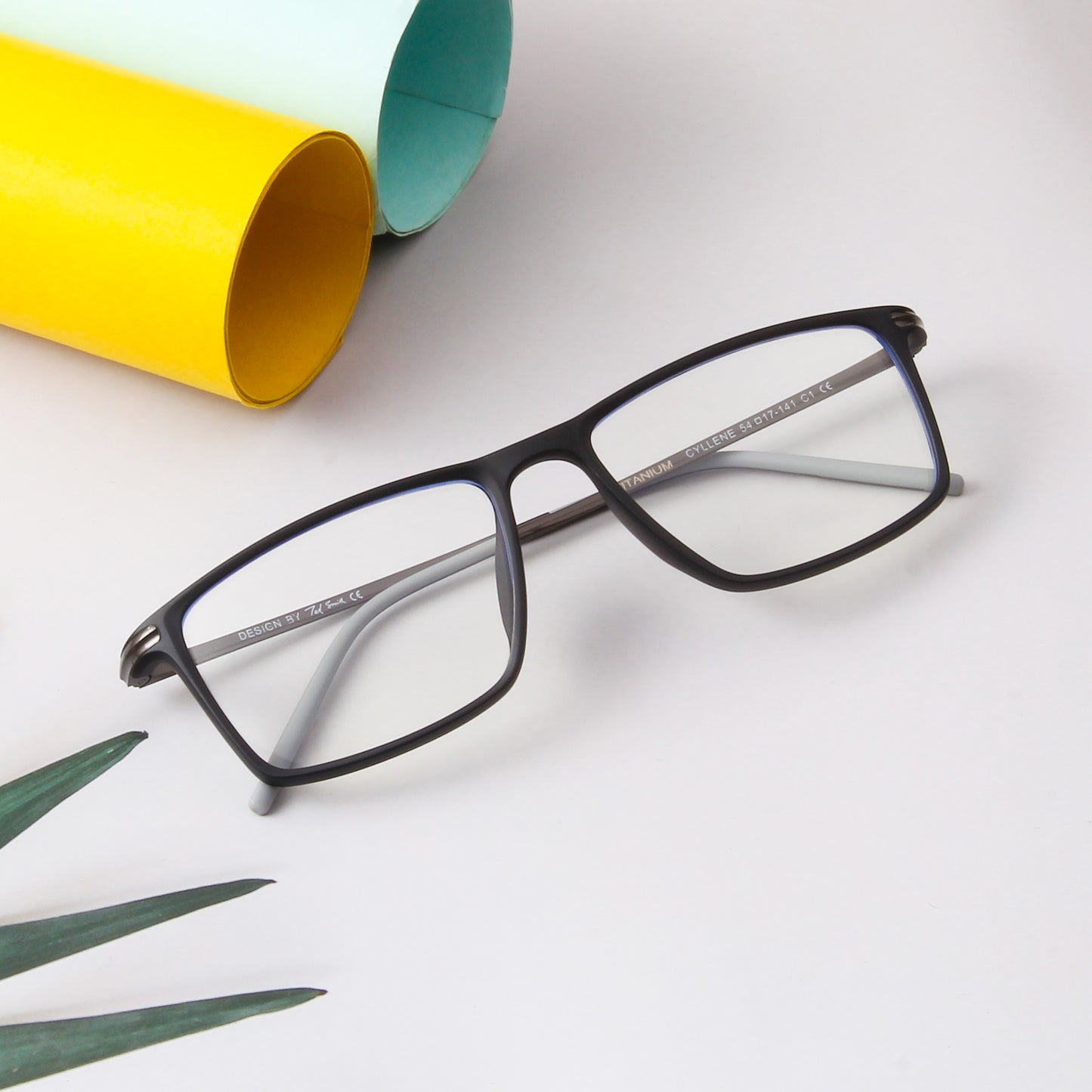 CYLLENE | UNISEX TITANIUM RECTANGLE COMPUTER GLASSES (IN 3 COLORS)