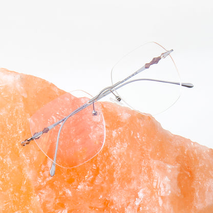 BELLE | WOMENS TITANIUM SQUARE FRAMES (IN 2 COLORS)