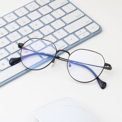 VIENNA | UNISEX TITANIUM ROUND COMPUTER GLASSES (IN 3 COLORS)