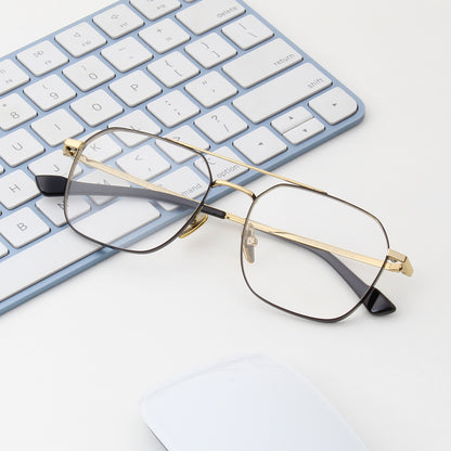 BRAD | UNISEX TITANIUM AVIATOR COMPUTER GLASSES (IN 5 COLORS)
