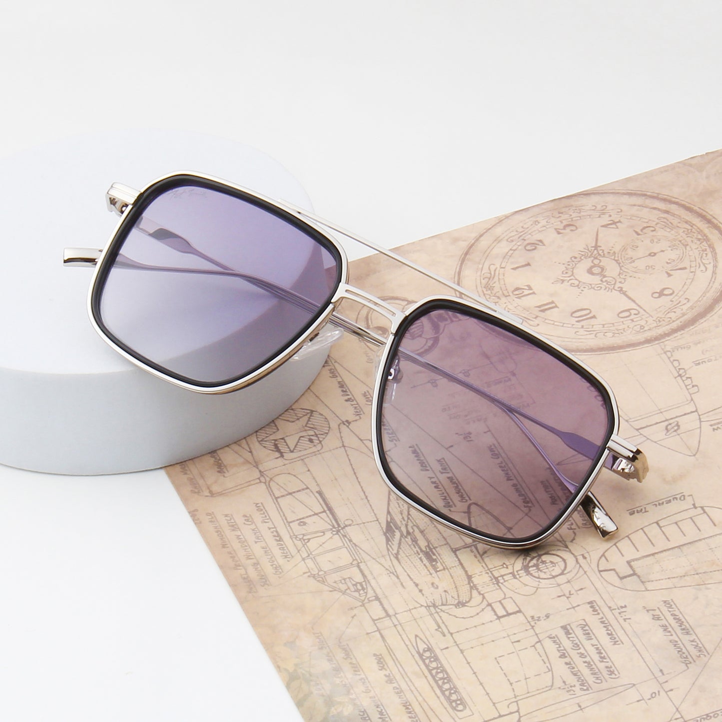 GODFATHER | AVIATOR FULL RIM SUNGLASSES IN METAL (IN 3 COLOURS)