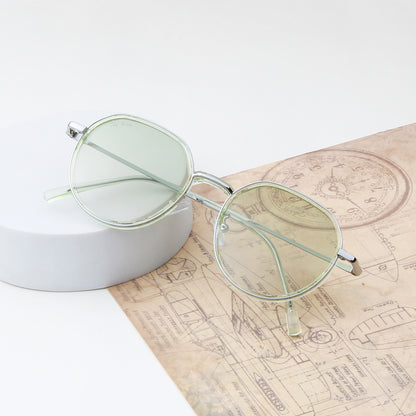 SUN-DUNE | ROUND FULL RIM SUNGLASSES IN METAL (IN 3 COLOURS)