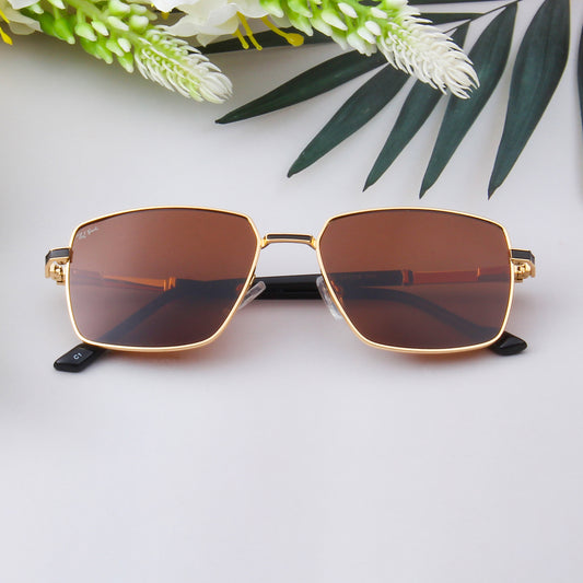 SUN-DOMINIC 2.0 | SQUARE FULL RIM SUNGLASSES IN METAL (IN 3 COLOURS)