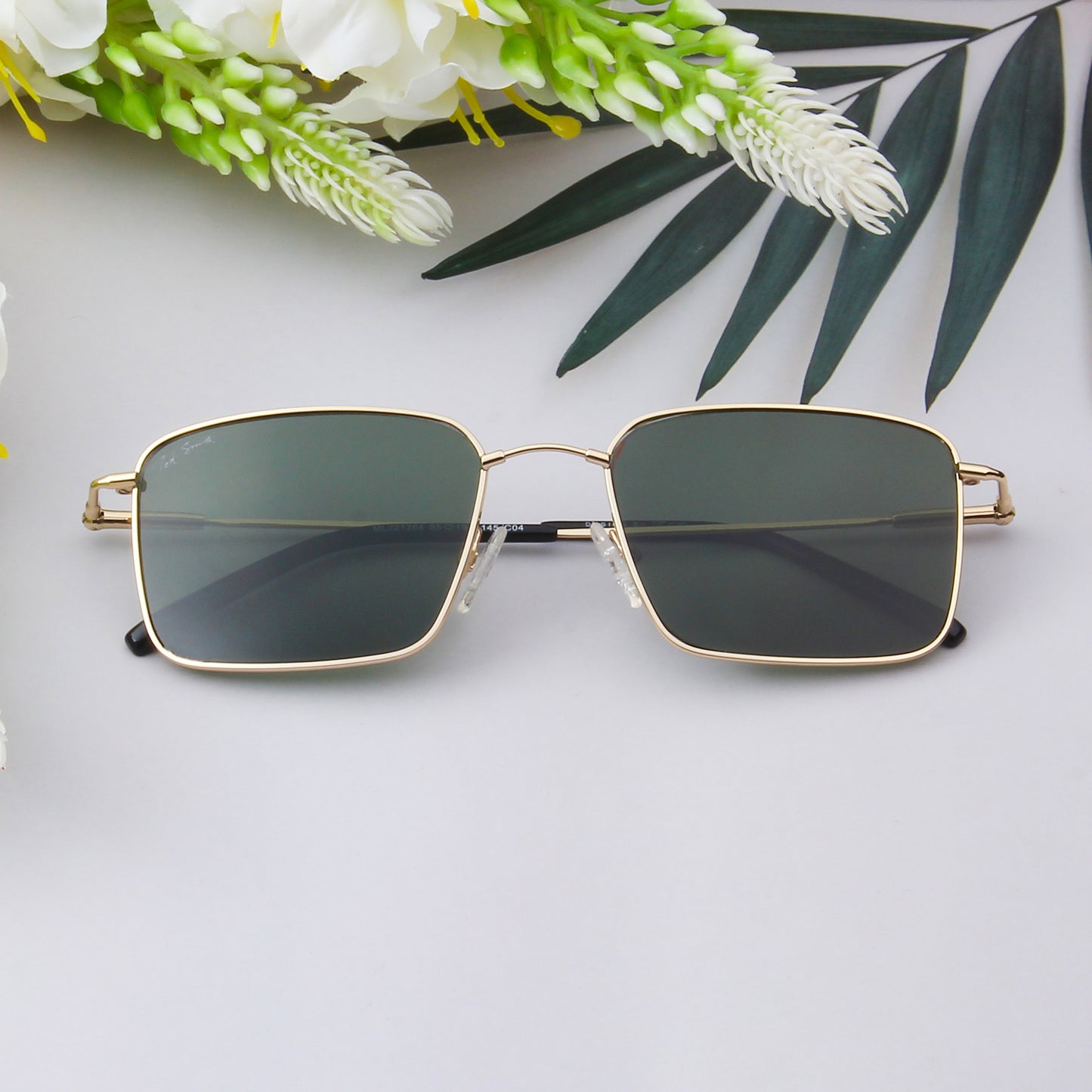 ROLAND | RECTANGLE FULL RIM SUNGLASSES IN METAL