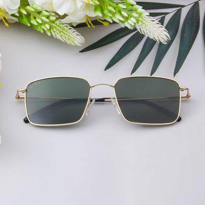 ROLAND | RECTANGLE FULL RIM SUNGLASSES IN METAL