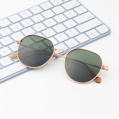 LINDON | ROUND FULL RIM SUNGLASSES IN METAL (IN 3 COLOURS)