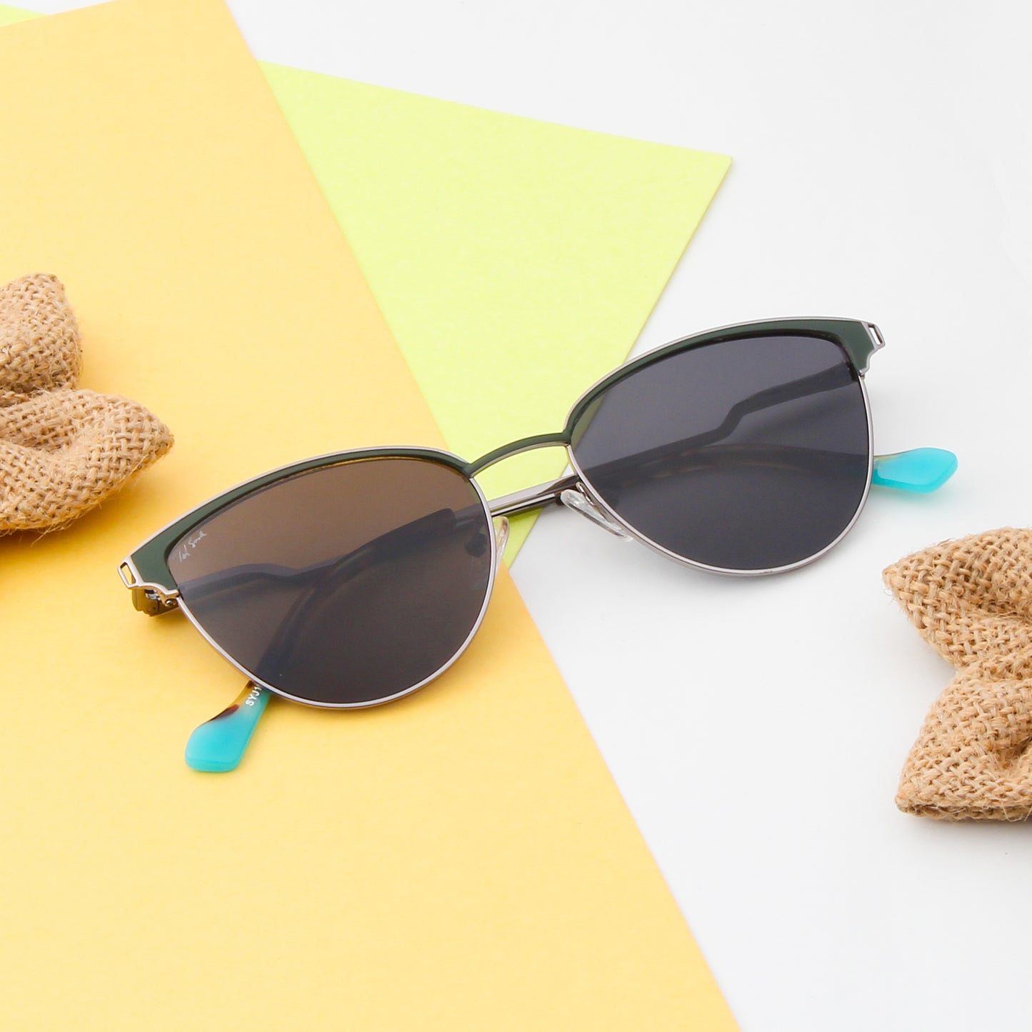 SUN-EMMA | CAT-EYE FULL RIM SUNGLASSES IN METAL (IN 3 COLOURS)