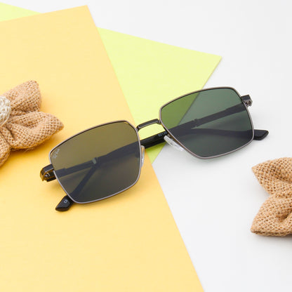 SUN-DOMINIC 2.0 | SQUARE FULL RIM SUNGLASSES IN METAL (IN 3 COLOURS)