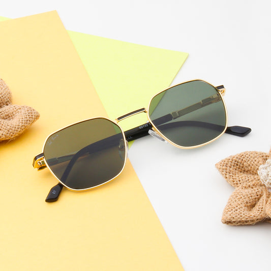 MILO | HEXAGON FULL RIM SUNGLASSES IN METAL (IN 4 COLOURS)