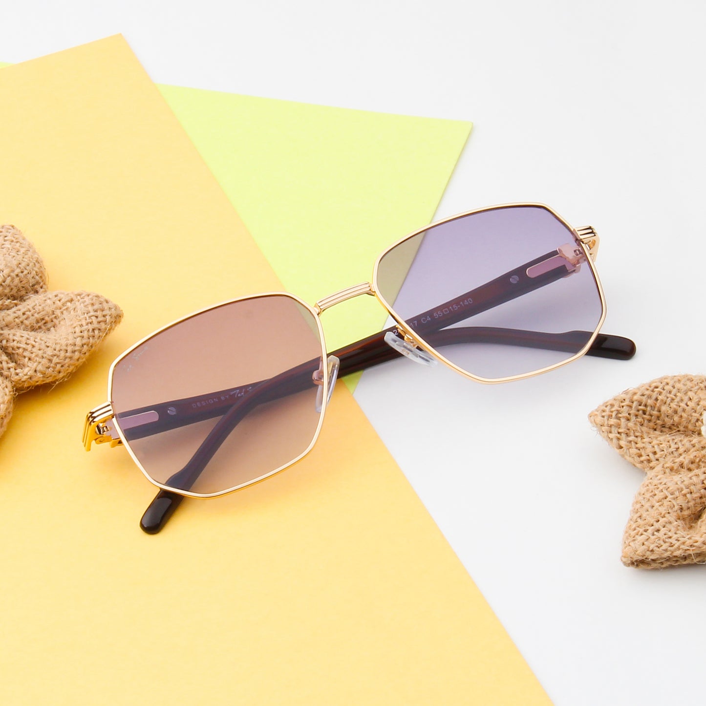 SUN-REGAL | SQUARE FULL RIM SUNGLASSES IN METAL (IN 3 COLOURS)