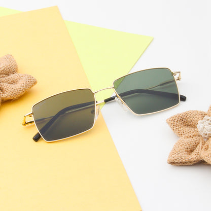 PARKER 3.0 | RECTANGLE FULL RIM SUNGLASSES IN METAL (IN 3 COLOURS)