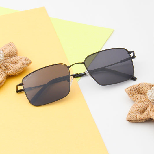 ASHFORD | RECTANGLE FULL RIM SUNGLASSES IN METAL (IN 2 COLOURS)