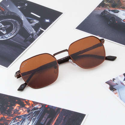 MILO | HEXAGON FULL RIM SUNGLASSES IN METAL (IN 4 COLOURS)