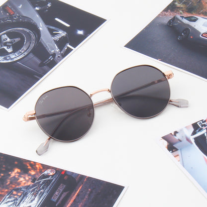 SAMUEL | ROUND FULL RIM SUNGLASSES IN METAL (IN 3 COLOURS)