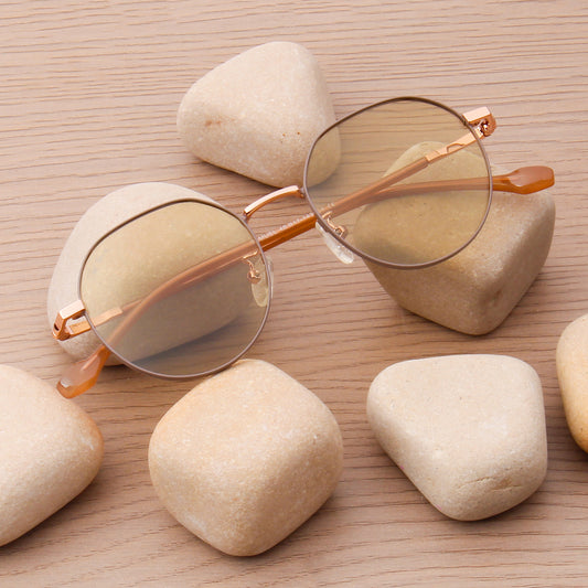 SAMUEL | ROUND FULL RIM SUNGLASSES IN METAL (IN 3 COLOURS)