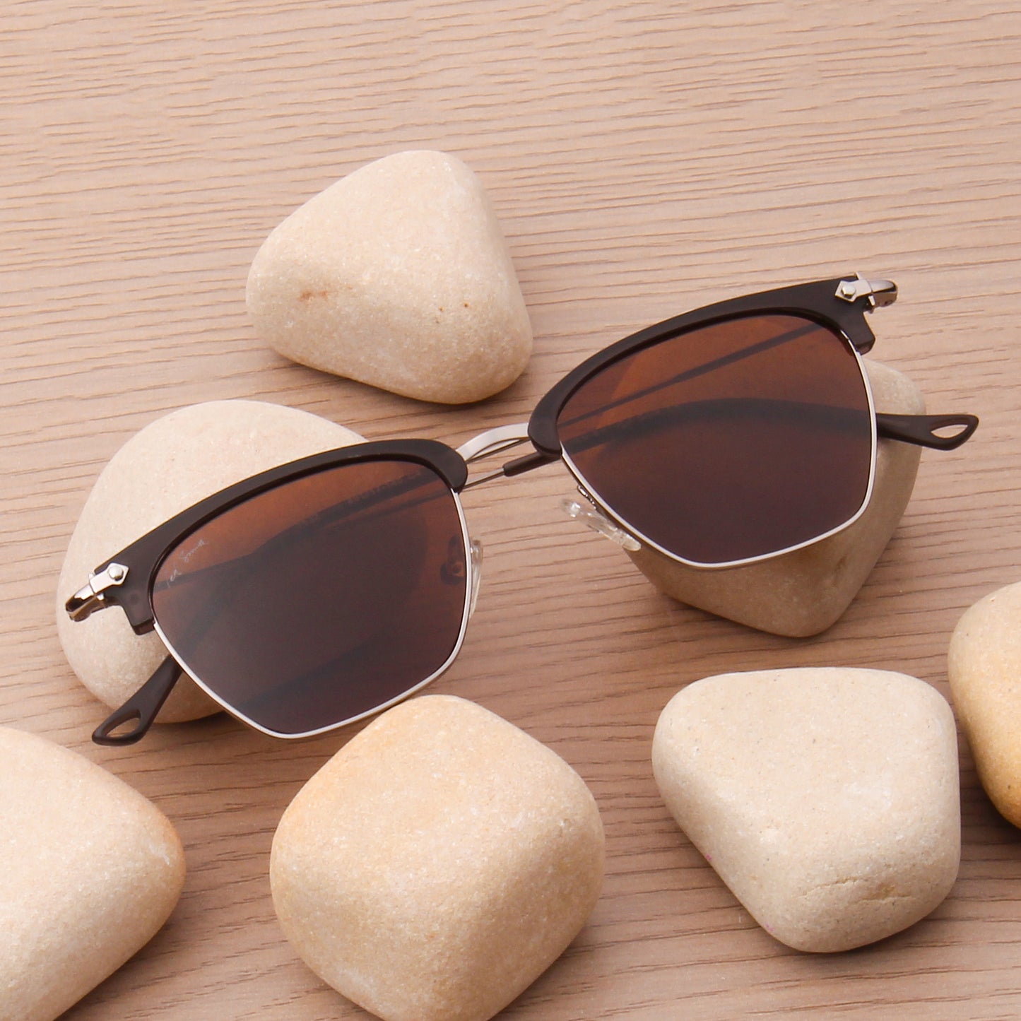 SUN-BENET | CLUBMASTER FULL RIM SUNGLASSES IN METAL (IN 3 COLOURS)