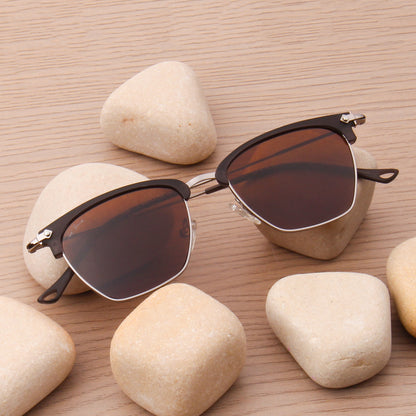 SUN-BENET | CLUBMASTER FULL RIM SUNGLASSES IN METAL (IN 3 COLOURS)