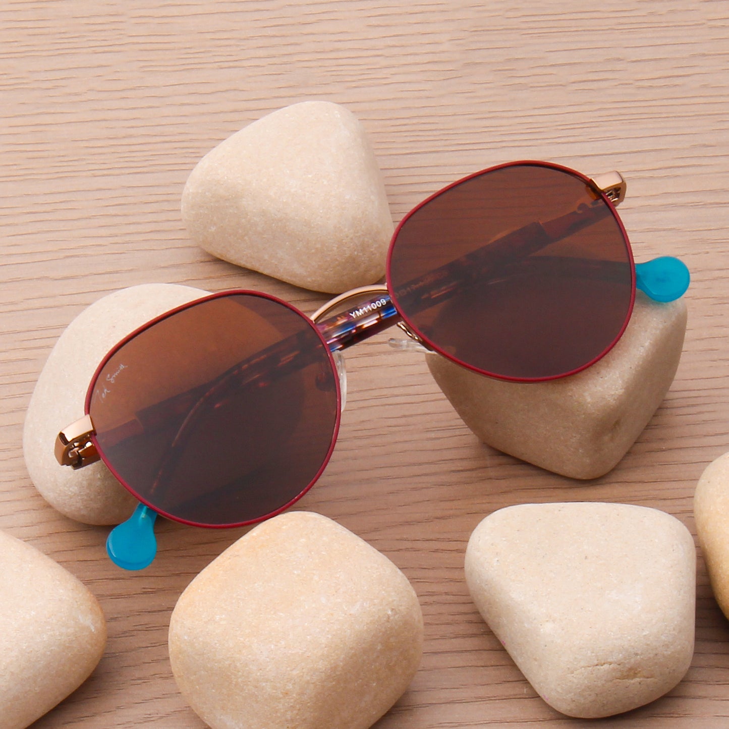 SUN-MAGMA | ROUND FULL RIM SUNGLASSES IN METAL (IN 3 COLOURS)