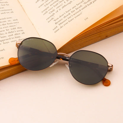 SUN-MAGMA | ROUND FULL RIM SUNGLASSES IN METAL (IN 3 COLOURS)