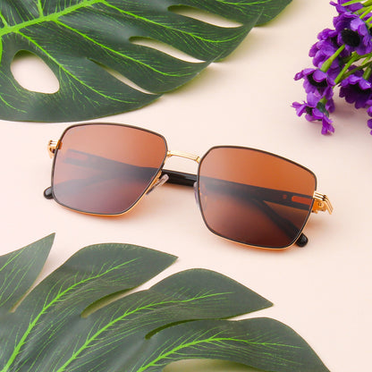 SUN-CLEO 2.0 | SQUARE FULL RIM SUNGLASSES IN METAL (IN 3 COLOURS)