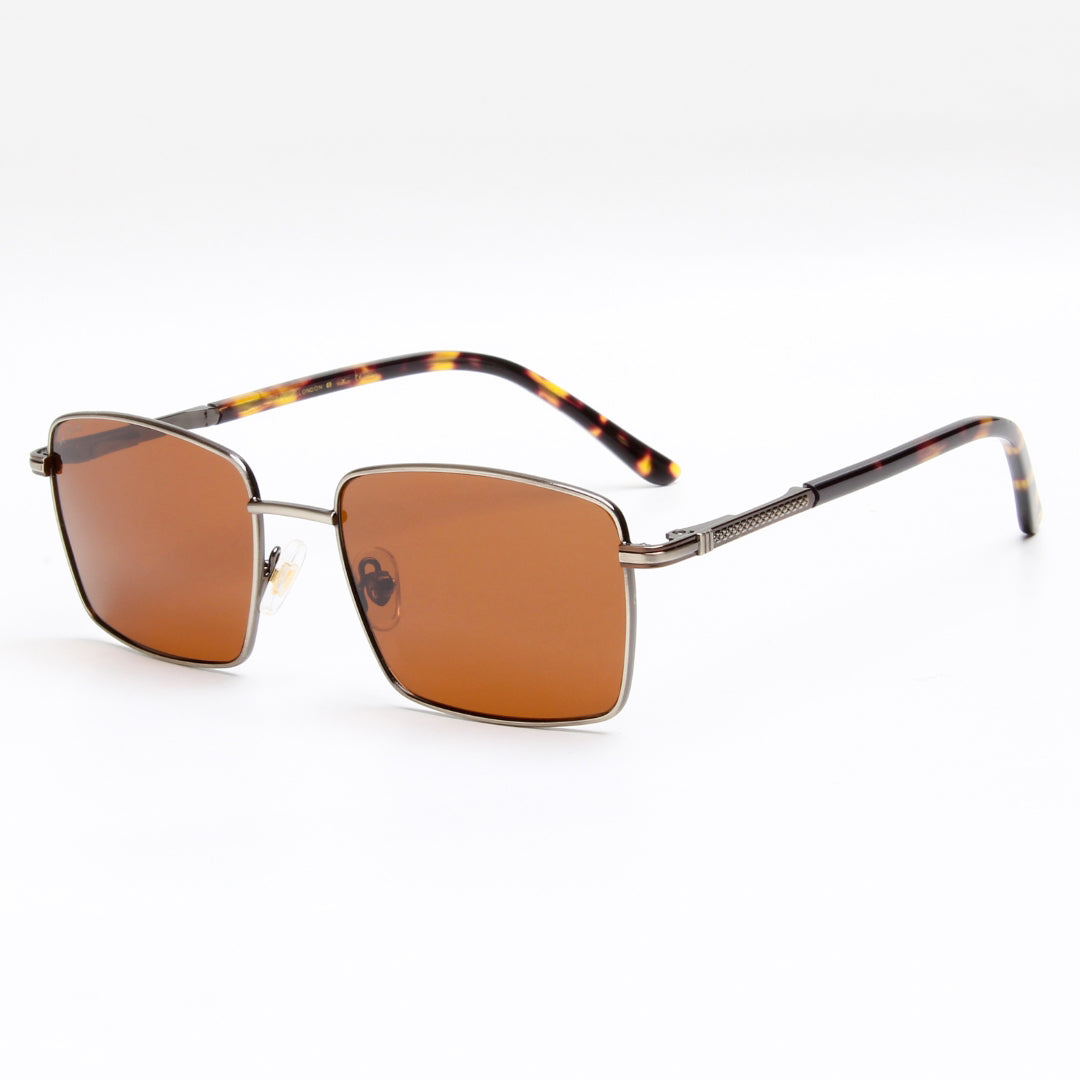 SUN-VITO 2.0 | RECTANGLE FULL RIM SUNGLASSES IN METAL (IN 4 COLOURS)