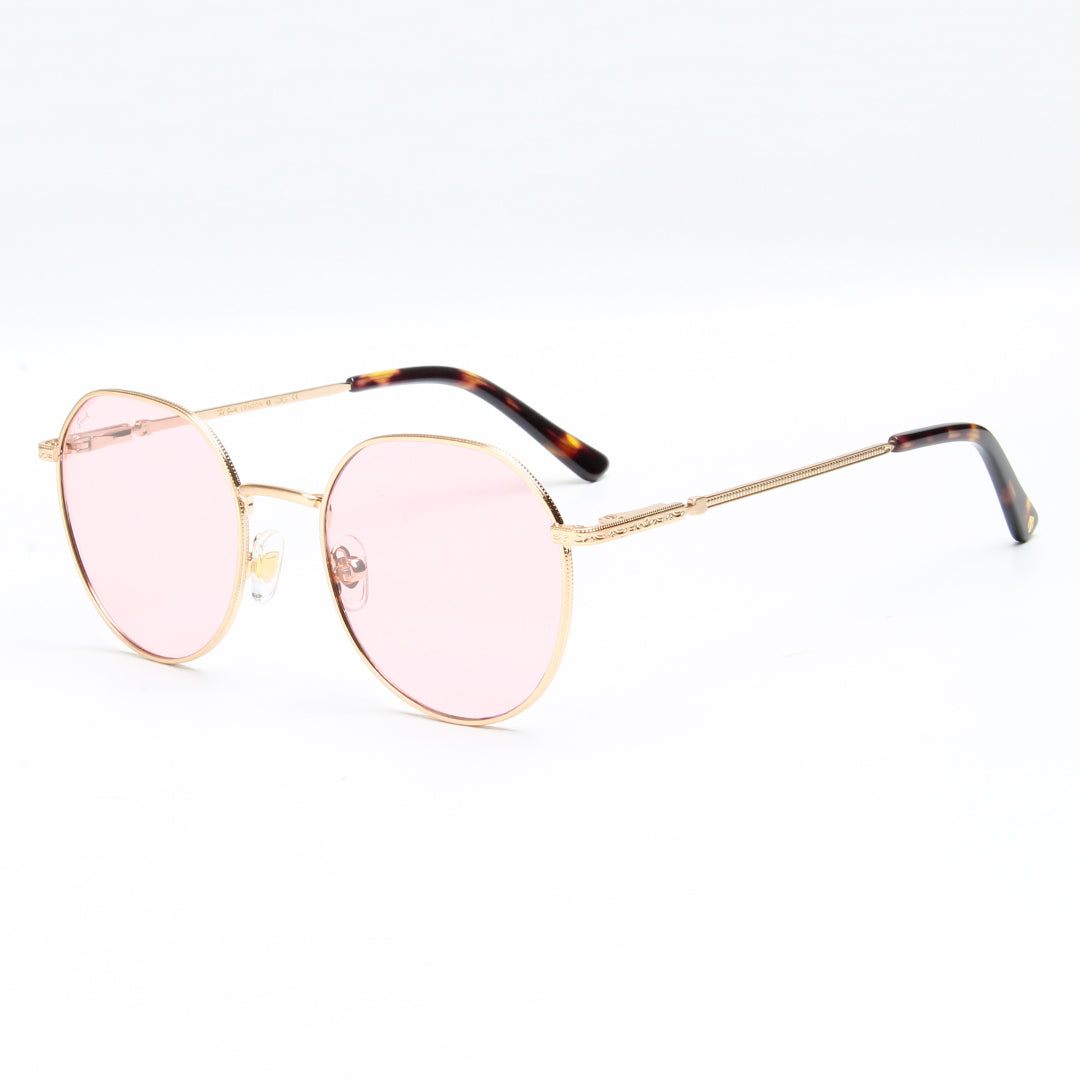 SUN-CHRISTOS | ROUND FULL RIM SUNGLASSES IN METAL (IN 4 COLOURS)