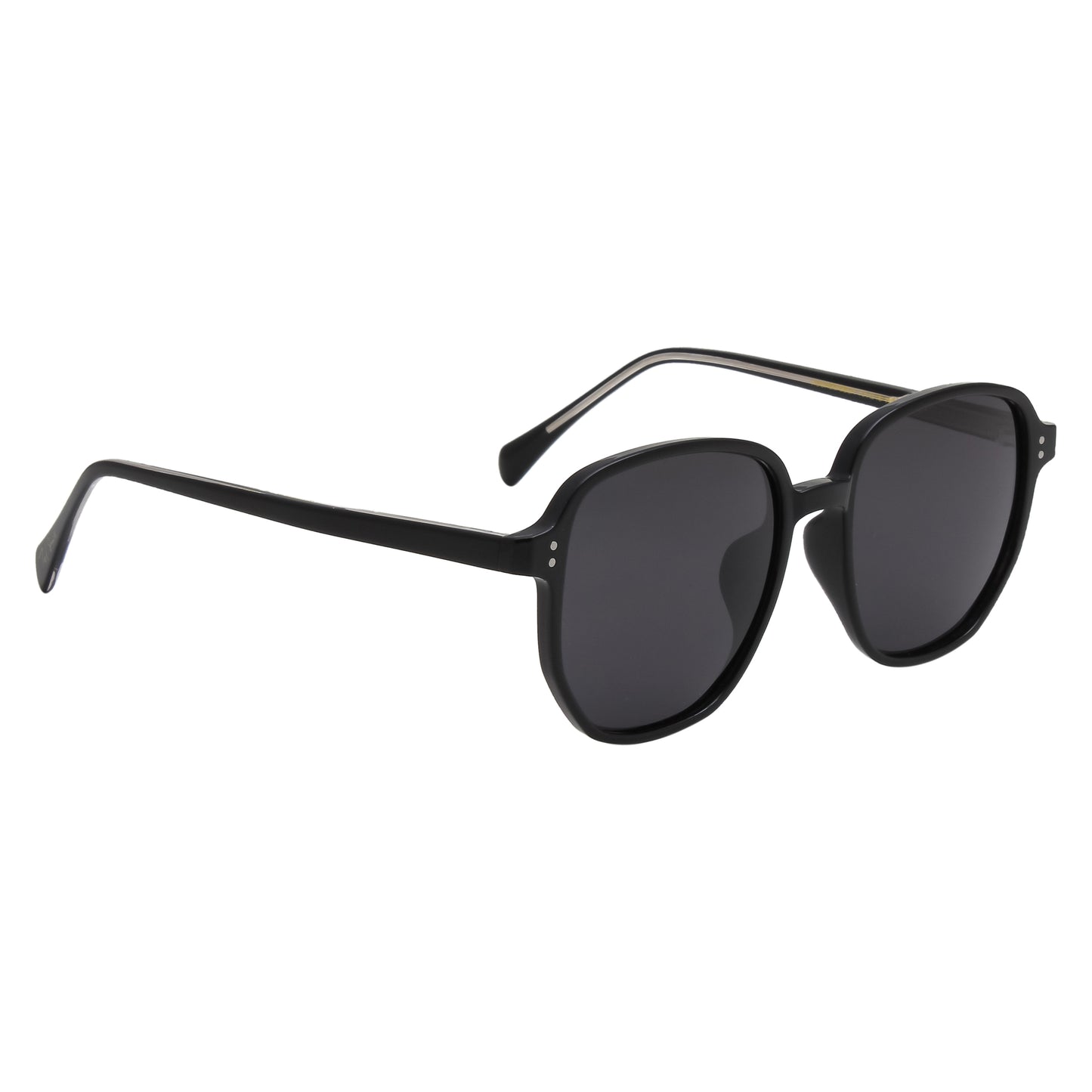 SUN-HUGHES UNISEX SQUARE ACETATE SUNGLASSES WITH POLARIZED LENS (IN 3 COLORS)