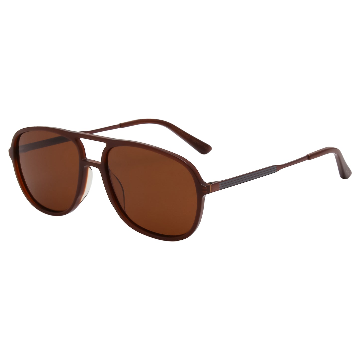 SUN-NURISTA UNISEX AVIATOR ACETATE SUNGLASSES WITH POLARIZED LENS