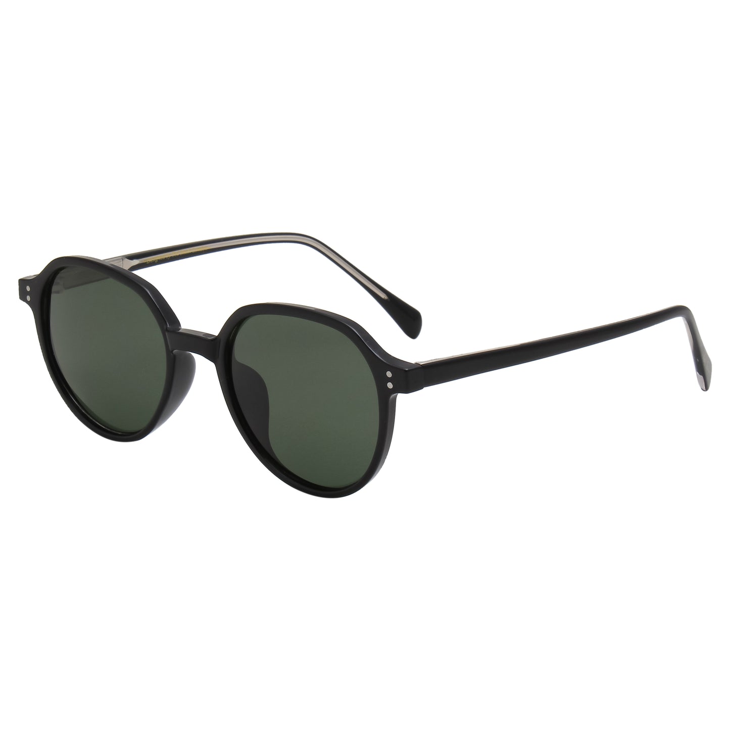 SUN-LIVET UNISEX ROUND ACETATE SUNGLASSES WITH POLARIZED LENS (IN 3 COLORS)