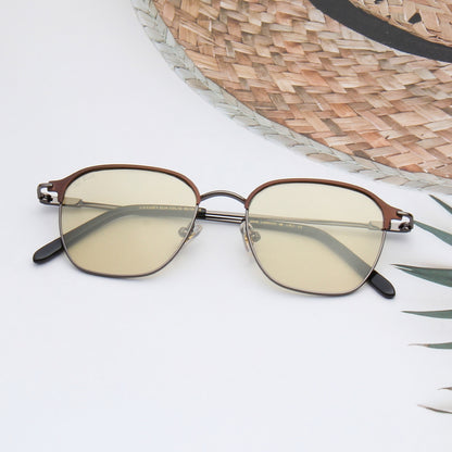 SUN-ELIA | CLUBMASTER FULL RIM SUNGLASSES IN METAL (IN 4 COLOURS)